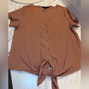 Sanctuary Textured Button-Down Shirt in Tan